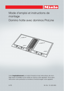 Mode d’emploi Miele CSDA 1020 EDST Table de cuisson