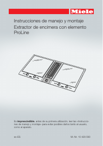 Manual de uso Miele CSDA 1020 EDST Placa