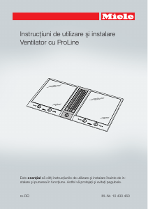 Manual Miele CSDA 1040 EDST Plită