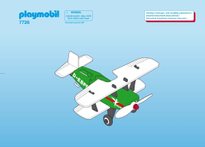 Manual de uso Playmobil set 7726 Airport Biplano