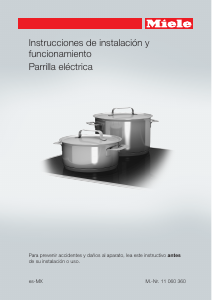 Manual de uso Miele KM 6002 LPT Placa