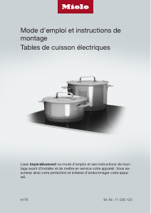 Mode d’emploi Miele KM 6520 FR Table de cuisson
