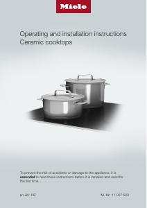 Manual Miele KM 6520 FR Hob