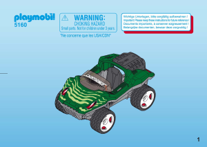 Handleiding Playmobil set 5160 Action Click en go snake racer