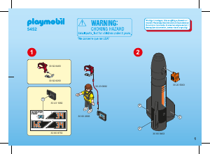 Manual de uso Playmobil set 5452 Action Cohetes de energía