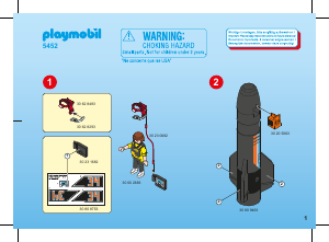 Bedienungsanleitung Playmobil set 5452 Action Power Rocket