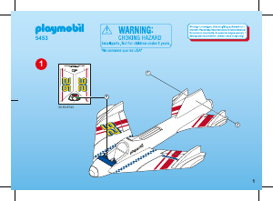 Bruksanvisning Playmobil set 5453 Action Segelflygplan