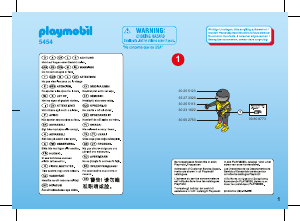 Manual de uso Playmobil set 5454 Action Paracaidista Greg