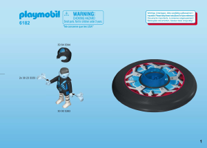 Bedienungsanleitung Playmobil set 6182 Action Super-Wurfscheibe Alien