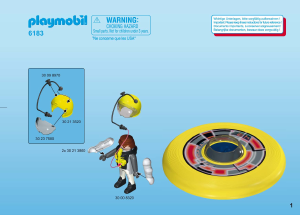Manual de uso Playmobil set 6183 Action Súper disco volador con astronauta