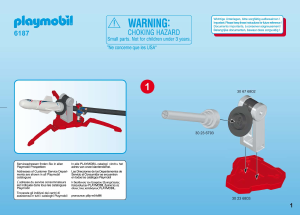 Manual de uso Playmobil set 6187 Action Cohete para el exterior