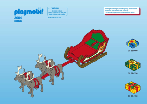 Mode d’emploi Playmobil set 3366 Christmas Traîneau du Père Noël