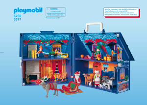 Bedienungsanleitung Playmobil set 3517 Christmas Weihnachtsmannhaus