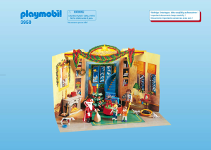 Handleiding Playmobil set 3950 Christmas Adventskalender 6 woonkamer
