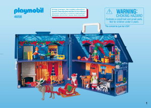 Mode d’emploi Playmobil set 4058 Christmas Maison de Père Noël