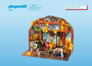 Mode d’emploi Playmobil set 4151 Christmas Calendrier de l`Avent Animaux/Etable