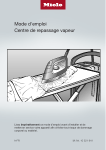 Mode d’emploi Miele B 3847 FashionMaster Système de repassage