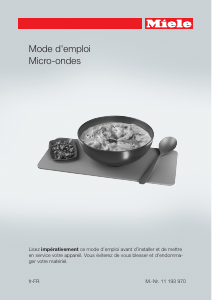 Mode d’emploi Miele M 7244 TC Micro-onde