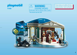 Mode d’emploi Playmobil set 4168 Christmas Calendrier de l`Avent Policier et voleur d`antiquités avec surprises