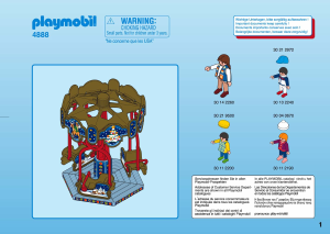 Mode d’emploi Playmobil set 4888 Christmas Manège avec luges