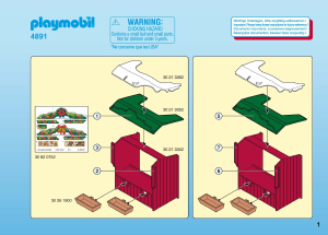 Manual Playmobil set 4891 Christmas Piaţă
