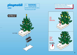 Mode d’emploi Playmobil set 4892 Christmas Salon avec décorations de Noël