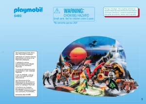 Handleiding Playmobil set 5493 Christmas Adventskalender ztrijd om de drakenschat