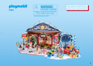 Mode d’emploi Playmobil set 5494 Christmas Calendrier de l`Avent Atelier de jouets avec Père Noël et lutins
