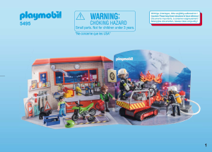 Bruksanvisning Playmobil set 5495 Christmas Julkalender – brandstation