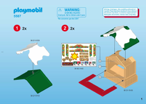 Instrukcja Playmobil set 5587 Christmas Rynek