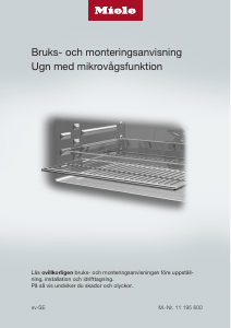 Bruksanvisning Miele H 7240 BM Ugn