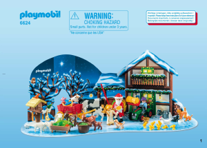 Manual Playmobil set 6624 Christmas Advent calendar christmas at the farm