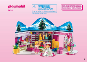 Manual Playmobil set 6626 Christmas Advent calendar dress-up for the party