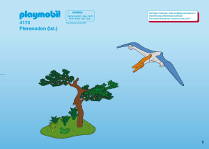 Návod Playmobil set 4173 Dinosaur Expedition Pteranodon