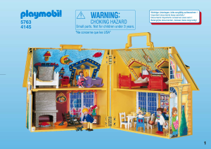 Manuale Playmobil set 4145 Dollhouse La casa delle bambole portatile