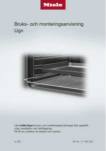 Bruksanvisning Miele H 7860 BPX Ugn