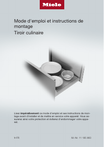 Mode d’emploi Miele ESW 7010 Tiroir chauffant