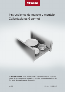 Manual de uso Miele ESW 7030 Cajón calentador