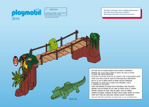 Manuale Playmobil set 3016 Jungle La gola alligatore