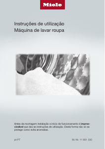 Manual Miele WCD 120 WCS Máquina de lavar roupa