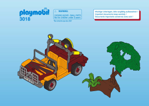 Manuale Playmobil set 3018 Jungle Spedizione giungla