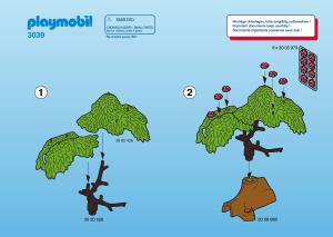 Instrukcja Playmobil set 3039 Jungle Goryl