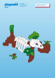 Manuale Playmobil set 3040 Jungle Grotta dinosauro