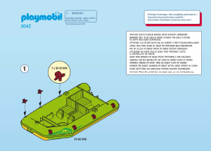 Manuale Playmobil set 3042 Jungle Gommone esploratori