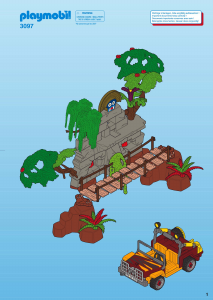 Manuale Playmobil set 3097 Jungle Avventura