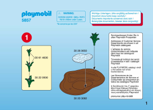 Manuale Playmobil set 5857 Jungle Paesaggio giungla