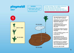 Manual Playmobil set 5857 Jungle Scenery