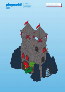 Mode d’emploi Playmobil set 3269 Knights Forteresse du Dragon rouge