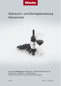 Bedienungsanleitung Miele KWT 6422 iG Weinklimaschrank