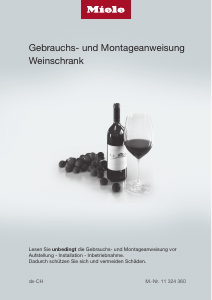 Bedienungsanleitung Miele KWT 6722 iGS Weinklimaschrank